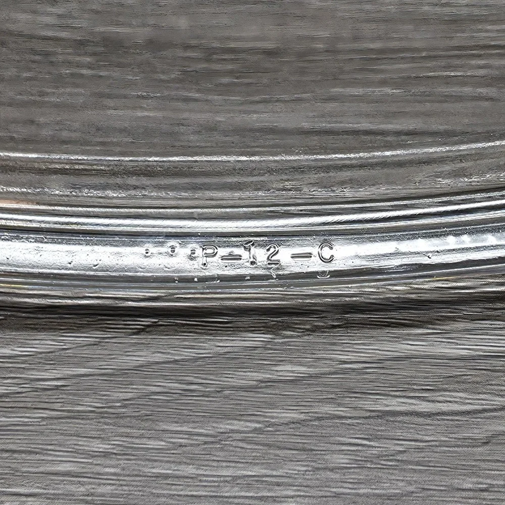 Pyrex Square Casserole Lid - Part# P-12-C - High Top Clear Lid - Small Handle